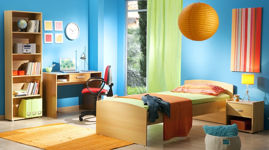 kid's room for interior painting projects to tackle in the fall