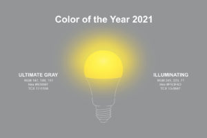pantone color of the year with lightbulb